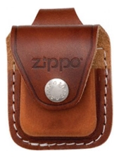 Zippo Чехол для широкой зажигалки с кожаным фиксатором (коричневый)
