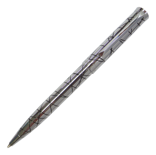 Шариковая ручка Evolution (серебристо-черная)