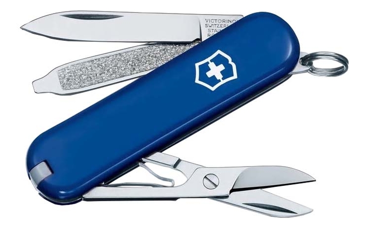 Нож-брелок SD 58мм 7 функций (синий)