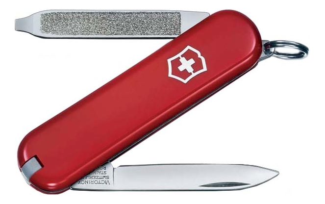 Нож-брелок Escort 58мм 6 функций (красный)