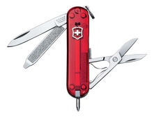 Victorinox Нож-брелок Signature 58мм 7 функций (полупрозрачный красный)