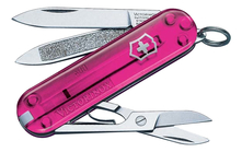 Victorinox Нож-брелок Classic 58мм 7 функций (полупрозрачный розовый)