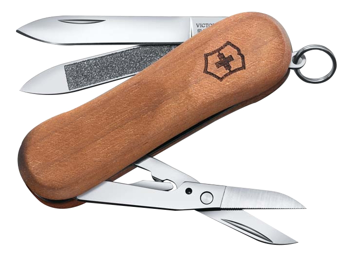 

Нож-брелок Evowood 81 65мм 5 функций деревянная рукоять