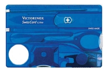 Victorinox Швейцарская карточка Swisscard Lite 13 функций (полупрозрачная синяя)