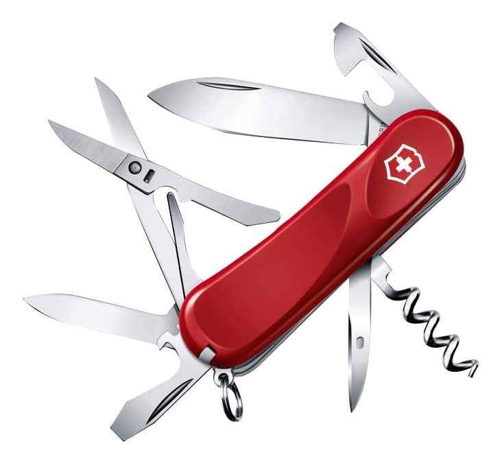Нож перочинный Evolution S14 85мм 14 функций (красный)