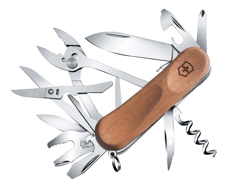 

Нож перочинный Evowood S557 85мм 19 функций с фиксатором (ореховое дерево)