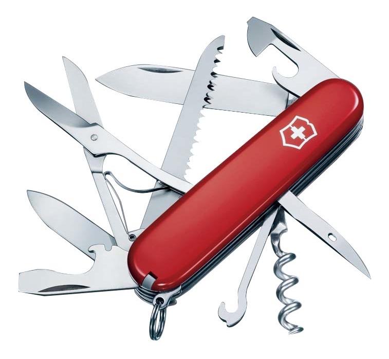 Нож перочинный Huntsman 91мм 15 функций (красный)