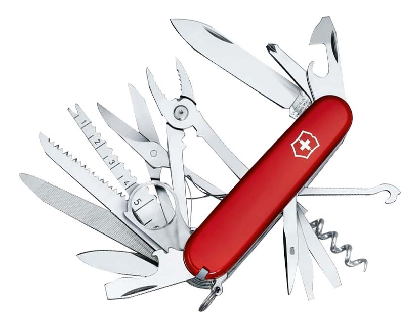Нож перочинный Swisschamp 91мм 33 функции (красный)