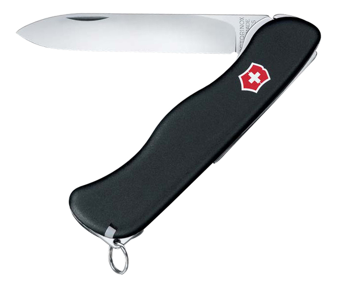 Нож перочинный Sentinel 111мм 4 функции с фиксатором лезвия (черный)
