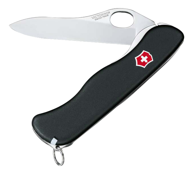 Нож перочинный Sentinel Clip 111мм 5 функций с фиксатором лезвия (черный)