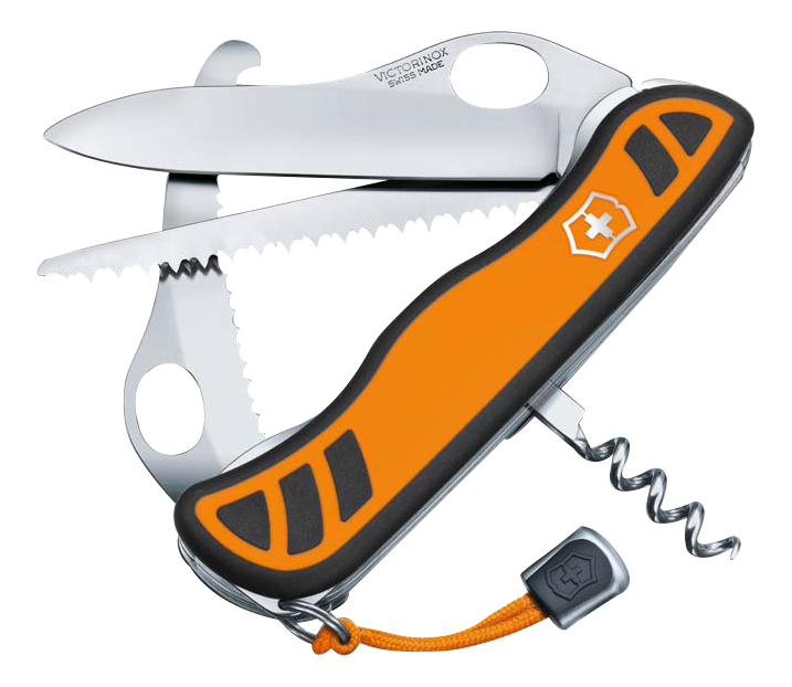 Нож перочинный Hunter XT 111мм 6 функций с фиксатором лезвия (оранжевый с черным)