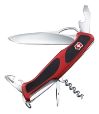 Victorinox Нож перочинный Rangergrip 61 130мм 11 функций с фиксатором лезвия (красный с черным)