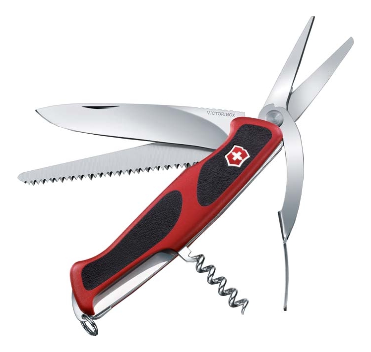 

Нож перочинный Rangergrip 71 Gardener 130мм 7 функций с фиксатором лезвия (красный с черным)