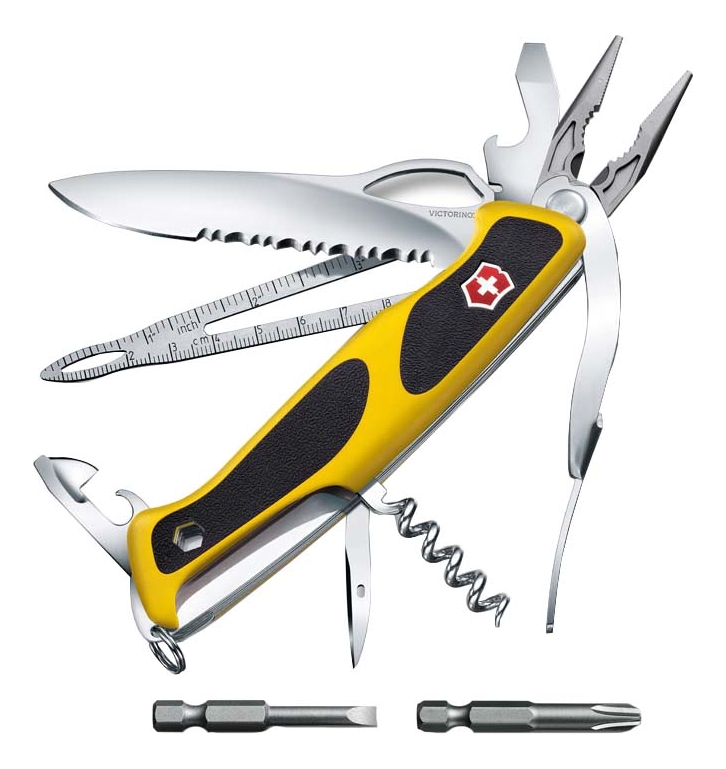 

Нож перочинный Rangergrip Boatsman 130мм 22 функции с фиксатором (желтый с черным)