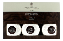 Truefitt & Hill Мыло для бритья Sandalwood Soap 3*150г