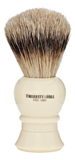 Truefitt & Hill Помазок Faux Ivory Super Badger Shave Brush Regency (ворс серебристого барсука, слоновая кость с серебром)