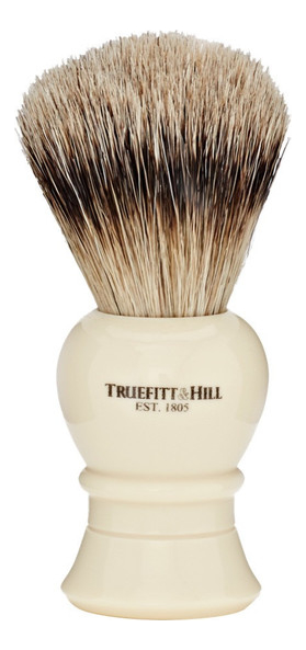 

Помазок Faux Ivory Super Badger Shave Brush Regency (ворс серебристого барсука, слоновая кость с серебром)