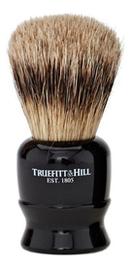 

Помазок в футляре Faux Ebony Super Badger Shave Brush Tube Traveler (ворс серебристого барсука, эбонит)