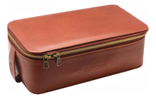 Truefitt & Hill Прямоугольная косметичка на молнии Regency Box Bag (светло-коричневая)