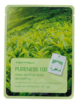 Тканевая маска для лица с экстрактом зеленого чая Pureness 100 Green Tea Mask Sheet 21мл