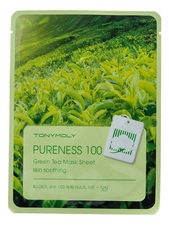 Tony Moly Тканевая маска для лица с экстрактом зеленого чая Pureness 100 Green Tea Mask Sheet 21мл