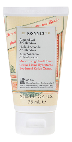 

Крем для рук с маслом миндаля и календулы Almond Oil & Calendula Moisturising Hand Cream 75мл