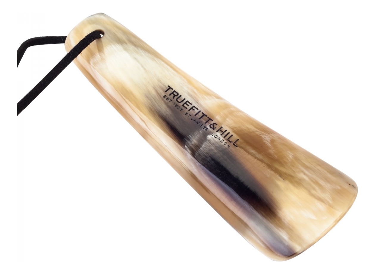 

Рожок для обуви с кожаной подвеской Small Shoe Horn (рог, 11см)