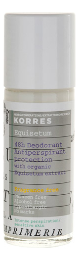 Дезодорант Интенсивная защита с экстрактом хвоща 48h Deodorant Antiperspirant Equisetum Extract 30мл (без запаха)