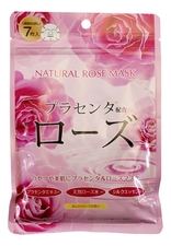 Japan Gals Натуральная маска для лица с экстрактом розы Natural Rose Mask