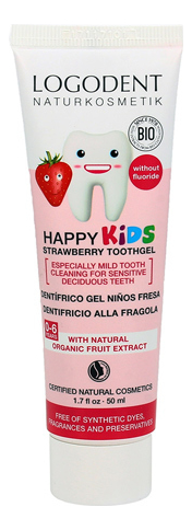

Детский зубной гель Kids Dental Gel Strawberry 50мл (клубника)