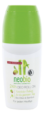 NeoBio Дезодорант шариковый 24 часа Bio-Olive & Bamboo Deo Rollon On 50мл
