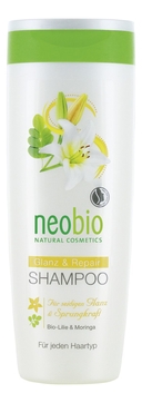Шампунь для восстановления и блеска волос Bio-Lily & Moringa Shampoo 250мл