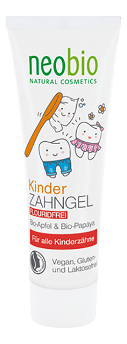 

Зубная паста без фтора для детей Children Gel Toothpaste Fluoride-Free 50мл