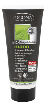 Шампунь и гель для душа Mann Shampoo & Shower Gel Ginkgo & Coffeine 200мл