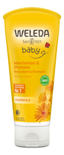 Weleda Шампунь-гель детский с экстрактом календулы Baby Calendula Shampoo & Body Wash 200мл