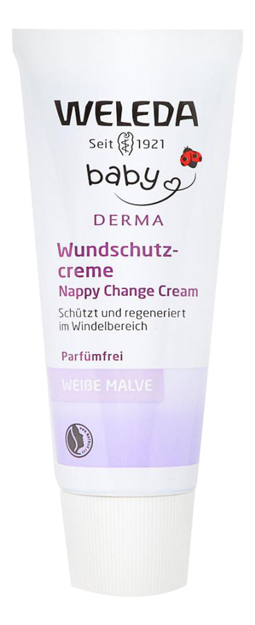 

Крем детский для гиперчувствительной кожи в области пеленания Baby Derma White Mallow Nappy Change Cream 50мл