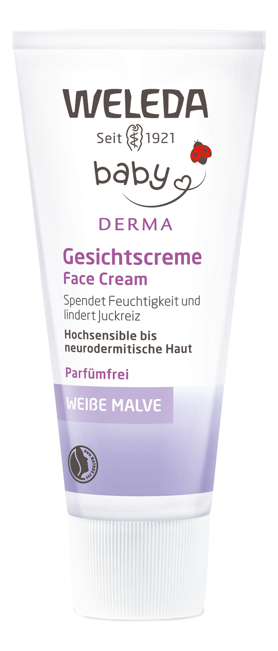 

Крем детский для гиперчувствительной кожи лица Baby Derma White Mallow Face Cream 50мл