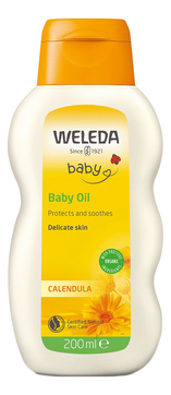 Масло с экстрактом календулы для младенцев с нежным ароматом Baby Calendula Oil 200мл