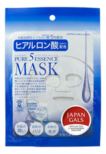 Japan Gals Маска для лица с гиалуроновой кислотой Pure 5 Essence