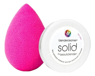 Набор (спонж д/макияжа розовый + мини мыло Blendercleanser Solid)