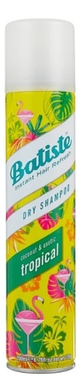 Сухой шампунь с ароматом тропических фруктов Dry Shampoo Coconut & Exotic Tropical 200мл: Шампунь 200мл