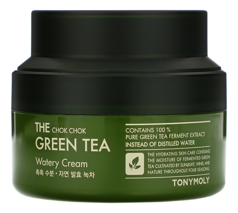 Крем для лица The Chok Chok Green Tea Watery Cream: Крем 60мл tony moly the chok chok green tea крем для кожи вокруг глаз 30 мл