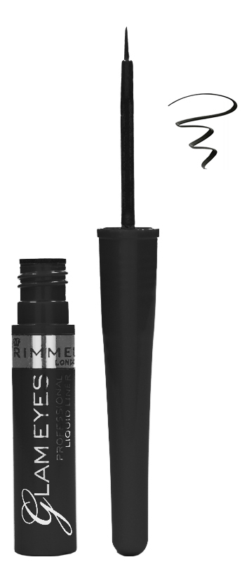 Жидкая подводка для глаз Glameyes Professional Liquid Liner 35мл 01 Black Glamour 645₽