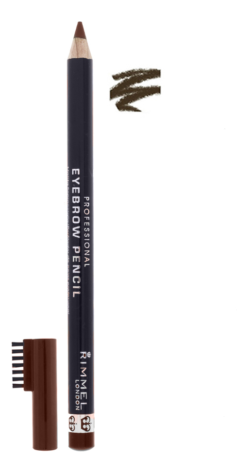 

Карандаш для бровей с щеточкой Professional Eyebrow Pencil Re-Pack 1,4г: 01 Dark Brown, Карандаш для бровей с щеточкой Professional Eyebrow Pencil Re-Pack 1,4г