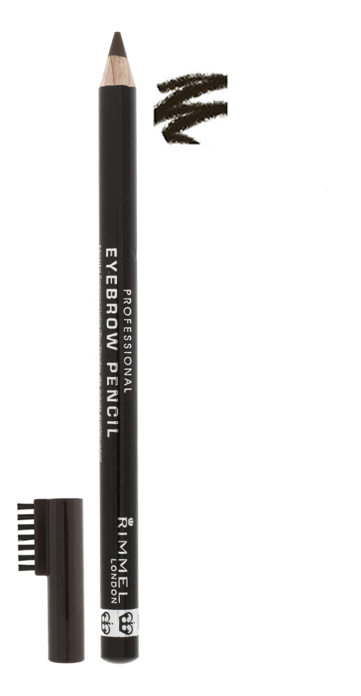 

Карандаш для бровей с щеточкой Professional Eyebrow Pencil Re-Pack 1,4г: 04 Brown Black, Карандаш для бровей с щеточкой Professional Eyebrow Pencil Re-Pack 1,4г