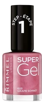 

Гель-лак для ногтей Super Gel Nail Polish 12мл: 023 Grape Sorbet, Гель-лак для ногтей Super Gel Nail Polish 12мл