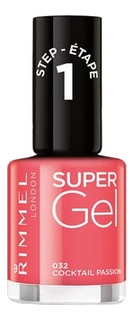 

Гель-лак для ногтей Super Gel Nail Polish 12мл: 032 Coctail Passion, Гель-лак для ногтей Super Gel Nail Polish 12мл