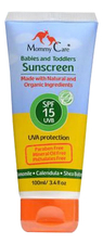 Mommy Care Органический солнцезащитный крем для тела On Baby Sunscreen Protection SPF15 100мл