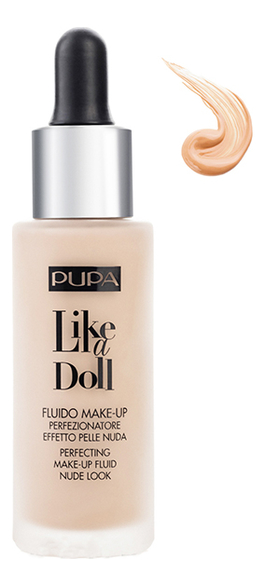 Тональный крем Like A Doll Make-Up Fluid Nude Look 30мл: 20 Светло-бежевый тональный крем like a doll make up fluid nude look 30мл 30 естественный бежевый