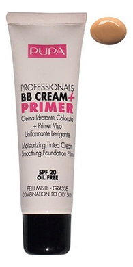 Тональный крем для жирной кожи Professionals BB Cream + Primer SPF20 50мл: 001 Nude тональный крем professionals bb cream primer spf20 50мл 002 sand